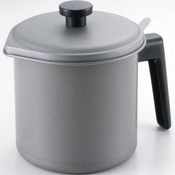 ヨシカワ　シルバーストーン　二重注ぎ口オイルポット　不織布活性炭カートリッジ付　SP1253