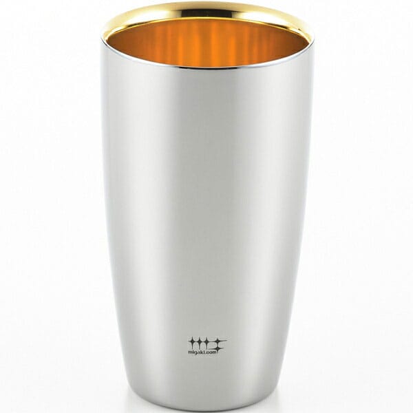 ヨシカワ　磨き屋シンジケート　2重ビアタンブラー　370ml　（内面金メッキ仕上げ）　YJ2717