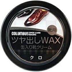 COLUMBUS　コロンブス　ベーシック　ツヤ出しWAX　40g　缶入り油性靴クリーム