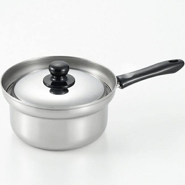 ヨシカワ　菰田欣也　ふきこぼれにくい片手鍋18cm　KO0019