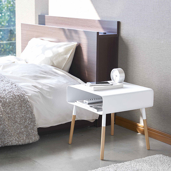 山崎実業　YAMAZAKI　ローサイドテーブル　プレーン