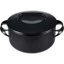 野田琺瑯 NOMAKU ノマク キャセロール 20cm ブラック NOM-20T BK