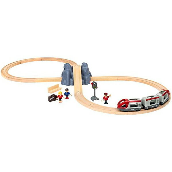 BRIO　ブリオ レールウェイ木製レール8の字スターターセット　33773 レール遊びの基本の8の字セット。 トンネルを真中において8の字セットを組立てましょう。シグナルを使って列車を止めたり、進めたり、乗客を乗せたり・・・。　スターター追加レールセットと組み合わせるとレイアウトが簡単に拡張できます。 箱のサイズ 37 x 27 x 12 cm 商品サイズ 100 x 45 x 10,5 cm ピース数 26 対象年齢 3歳〜 広告文責 株式会社ルーマニア/03-5876-8031 【メーカー：BRIO ブリオ】