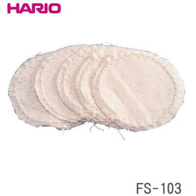 【メール便対応】HARIO ハリオ サイフォン用 ろか布 5枚入 FS-103