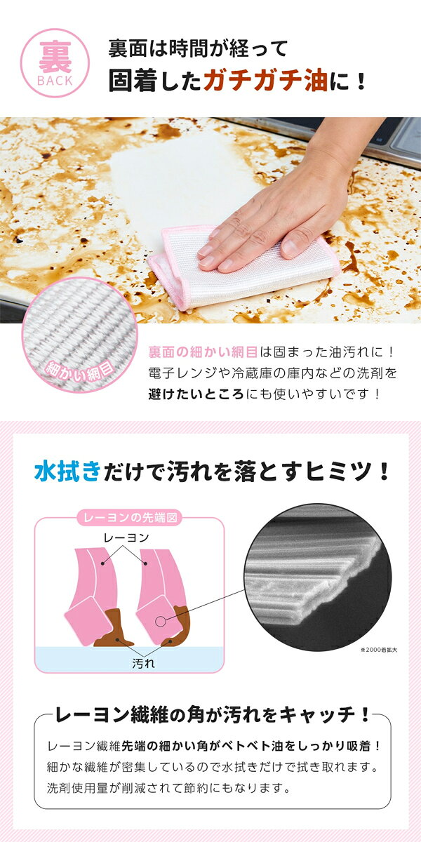 【メール便対応】アイメディア　表ベトベト油用で裏固着油用クロス　キッチン清掃...