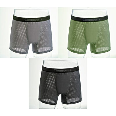 横漏れ防止吸水パッド付超爽快メッシュ安心パンツ3枚組　ムレ防止　抗菌防臭　メンズインナー