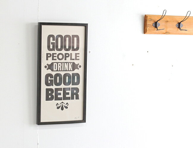 A TWO PIPE PROBLEM LETTERPRESS /“GOOD PEOPLE DRINK GOOD BEER” Mサイズ 再入荷