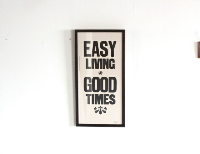 A TWO PIPE PROBLEM LETTERPRESS 　 EASY LIVING Mサイズ　再入荷