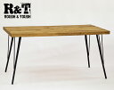 ROUGH&TOUGH ラフアンドタフ 家具 DECCA Dining Table デッカダイニングテーブル サイズ: W1400 D750 H700 mm