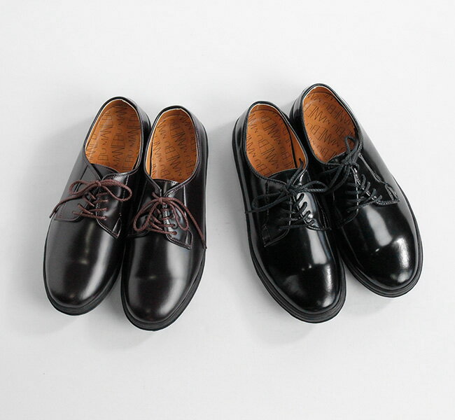 MANEBU マネブ HIHIN FACE SKIN MNB-001B プレーントゥシューズ ユニセックス