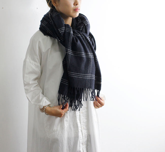 DONEGAL MILLS SUPERSOFT LAMBSWOOL STOLE　ドネガルミルズ　ラムウールストール 74×220cm NDM1751 by NARUMI