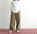 ARMEN A[ ^bNpc NAM1203KCL COTTON LINEN ONE-TUCK PANTS