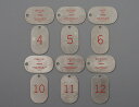 Lunar Calendar Plate Key Tag "White" ルナーカレンダープレートキータグ "ホワイト"