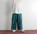 SOIL \C COTTON FLOWER PRINT WIDE EASY PANTS Rbgt[vg ChC[W[pc NSL23076