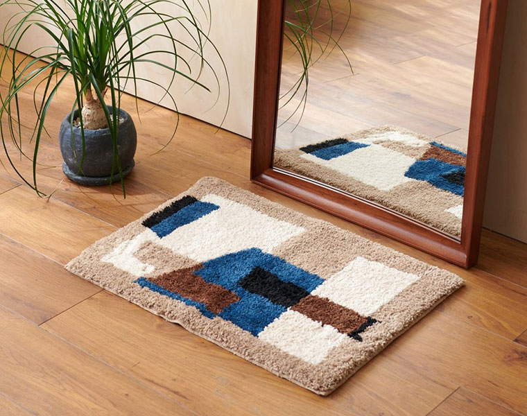 樂天商城 - journal standard Furniture ジャーナルスタンダードファニチャー 家具　GEOMETRIC MAT 50×70　ジオメトリックマット