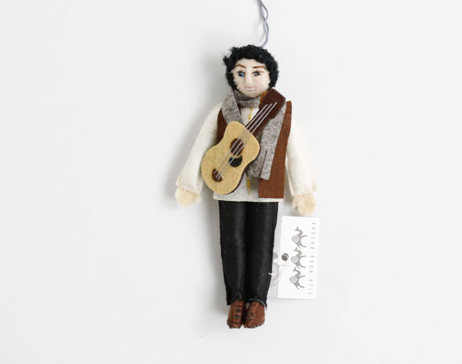 Rakuten - SILK ROAD BAZAAR シルクロードバザー　フェルトオーナメント　Bob Dylan　ボブ・ディラン