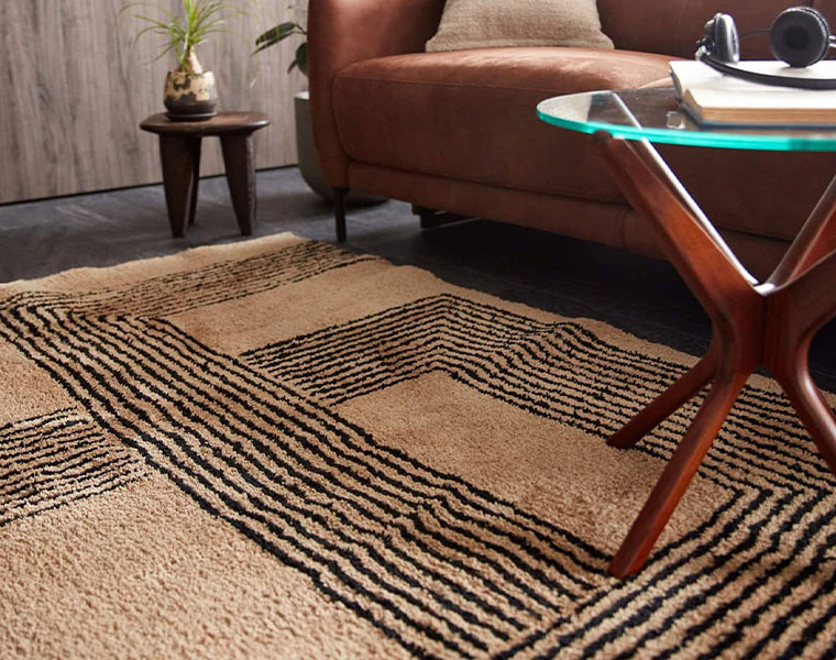 樂天商城 - journal standard Furniture ジャーナルスタンダードファニチャー 家具 STOKES RUG 140x200　ストークス ラグ