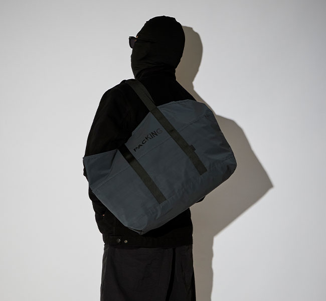 樂天商城 - PACKING　パッキング　PA-059　トートバッグ　BLACK REFLECTIVE TOTE