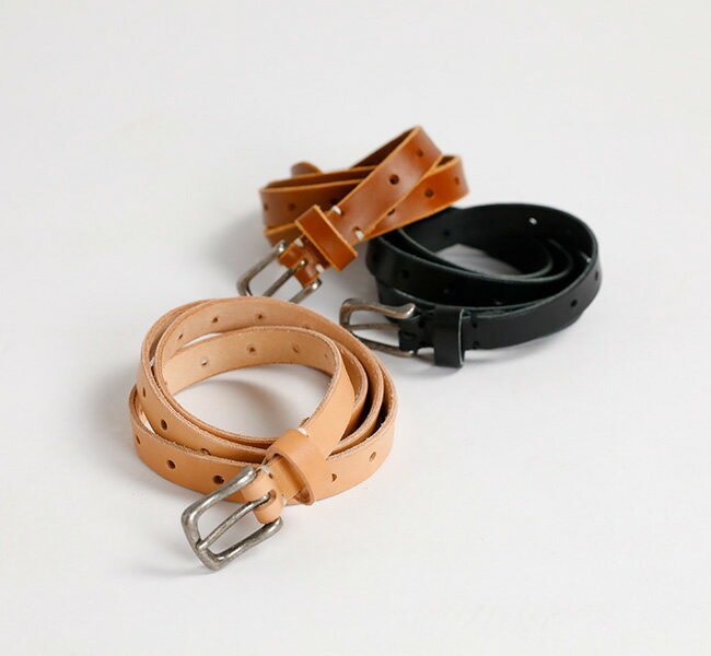 Broe&co NBC1711N 20mm OLD NICKEL ALL HOLE BELT レザーベルト