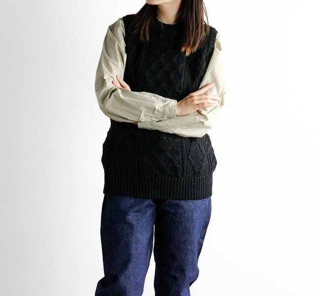 Rakuten - SALE40%OFF //HTS WOOL ARAN CREW VEST ウールアランクルー ベスト CHT2151