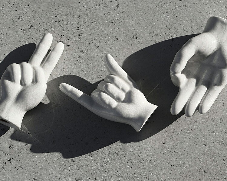 Porcelain Hand Objet "Hang Loose" ポーセリン ハンドオブジェ "ハングルース" [3]