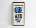 A TWO PIPE PROBLEM LETTERPRESS / ONE AND ONLY POSTER BLUE Mサイズ