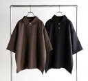 Audience オーディエンス Naturemier TM (ナチュレミア) TECH ドビークロスライク ドローコード バルーン ハーフスリーブ ポロシャツ AUD6616