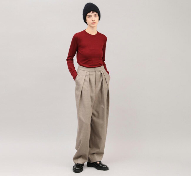 樂天商城 - SALE40%OFF //SACRA サクラ 125515112 テーパードパンツ H.COUNT WORSTED SERGE PANTS