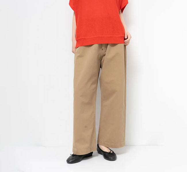 樂天商城 - ordinary fits オーディナリーフィッツ 180-BEG ベルパンツ ベージュ BELL PANTS BEIGE