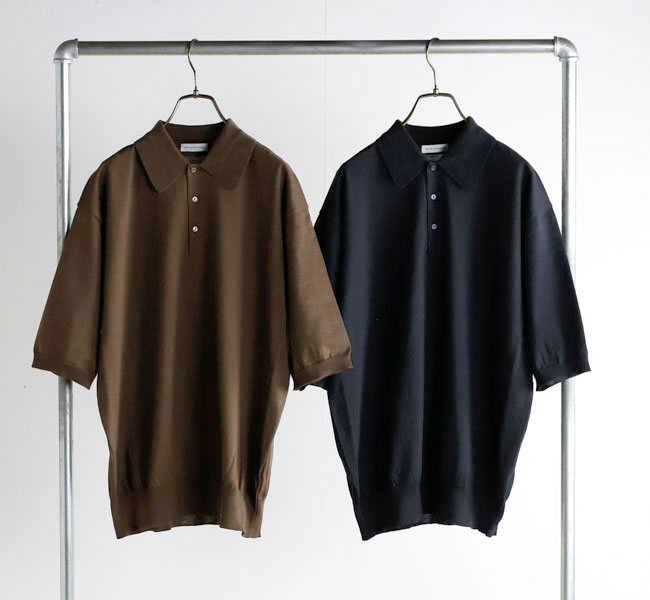 樂天商城 - KAPTAIN SUNSHINE キャプテンサンシャイン KS26SKN08 コットンニット ポロシャツ Cotton Knit Poloshirt