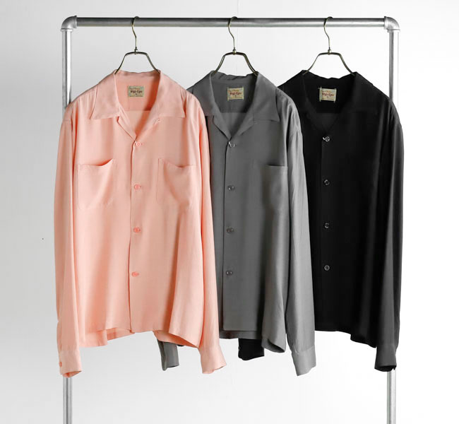 樂天商城 - STYLE EYES スタイルアイズ SE29660 レーヨン オープンカラーシャツ 長袖 PLAIN WEAVE RAYON L/S SHIRT