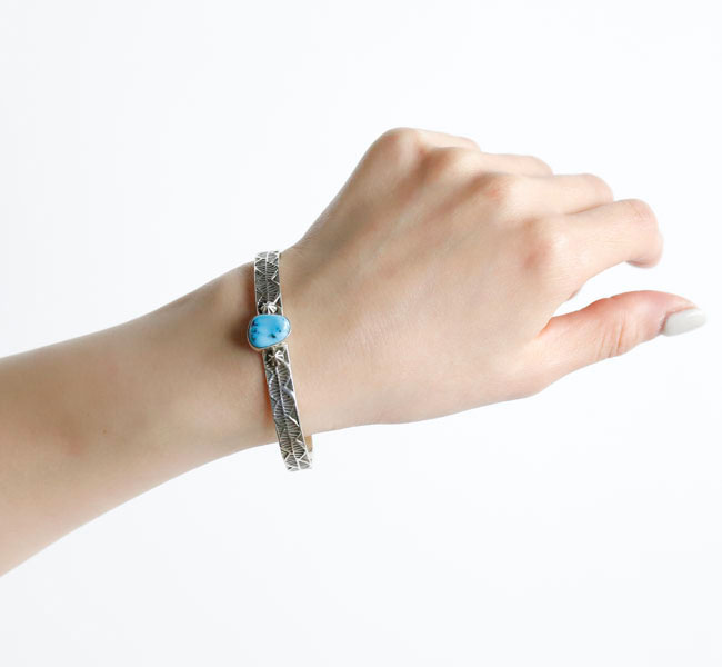 樂天商城 - indian jewelry インディアンジュエリー Henry Mariano ヘンリー・マリアーノ スタンプワークバングル シルバー925 ナバホ