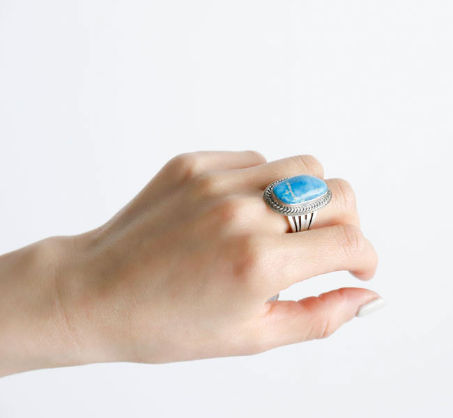 樂天商城 - indian jewelry インディアンジュエリー ナバホ シルバー925 リング キングマンターコイズ 指輪