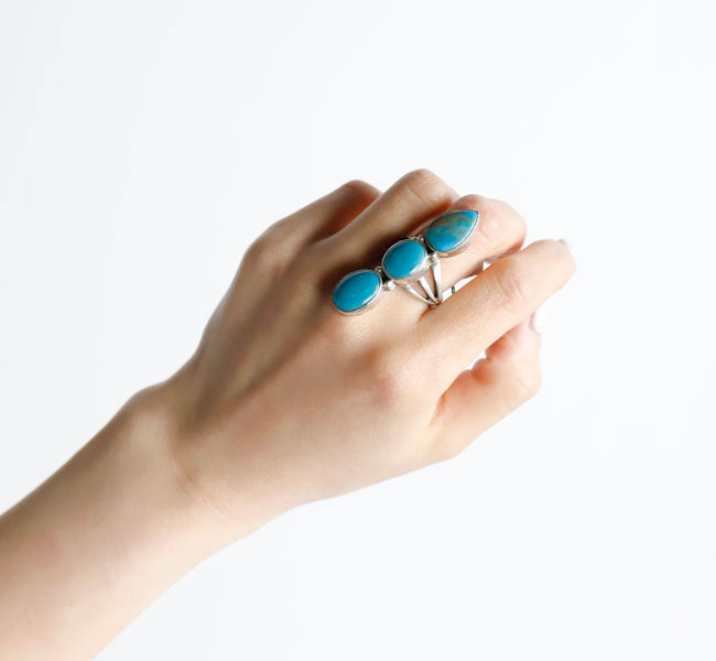 樂天商城 - indian jewelry インディアンジュエリー ナバホ Patrick Yazzie パトリックヤジー ターコイズ シルバー925 リング