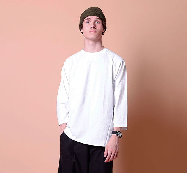 樂天商城 - WALLA WALLA SPORT ワラワラスポーツ 030224 7分丈ベースボールティー 3/4 BASEBALL TEE SOLID