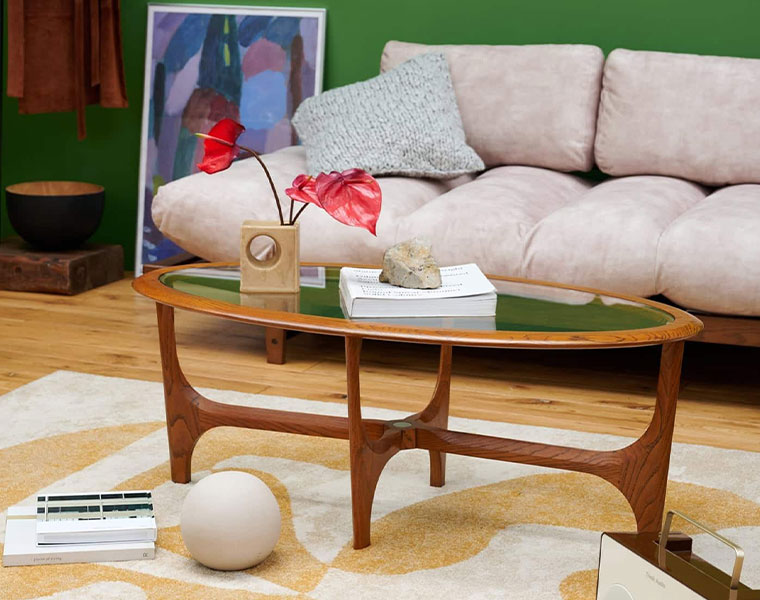 樂天商城 - ACME FURNITURE アクメファニチャー SILHOUETTE COFFEE TABLE OVAL　シルエット コーヒーテーブル