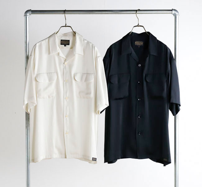 Rakuten - PENDLETON ペンドルトン 62754019 オープンカラー S/Sシャツ 半袖 Open Collar Shirts　無地
