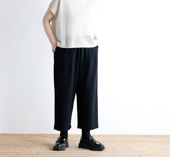 Rakuten - evam eva エヴァムエヴァ E261T179 コットンボイルタックパンツ cotton voile tuck pants