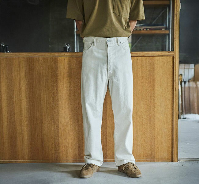 Rakuten - orslow オアスロウ 01-1011-66 GRAND DAD'S FIT KINARI/ECRU グランドダッドフィット ジーンズ キナリ