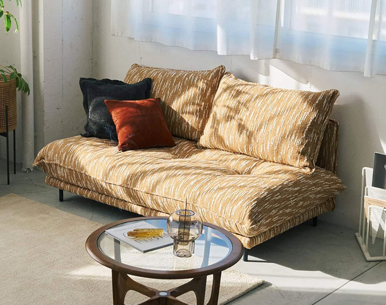樂天商城 - journal standard Furniture ジャーナルスタンダードファニチャー PORTO SOFA Low W1700 (26OR)　ポルトソファ　オレンジ
