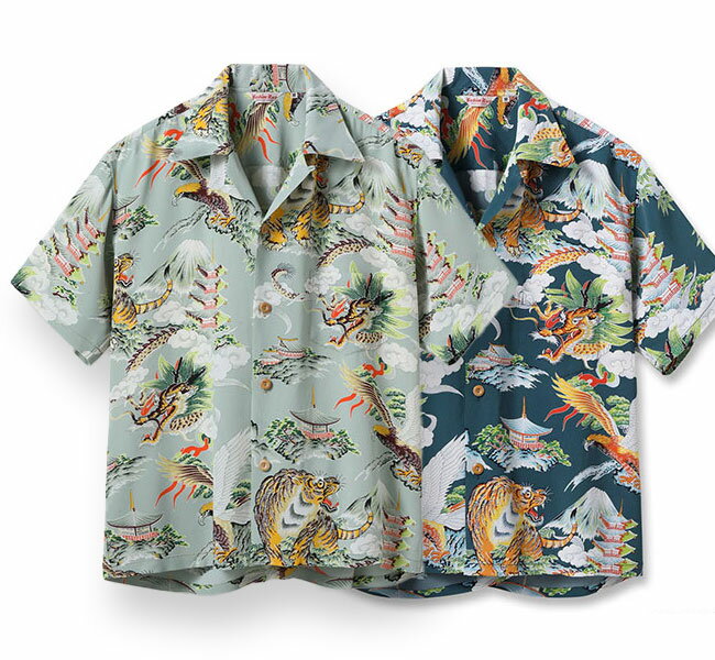 Rakuten - SUN SURF サンサーフ Lot No. SS39743 / SUN SURF SPECIAL EDITION “EAGLE, TIGER, DRAGON” ハワイアンシャツ アロハシャツ 半袖