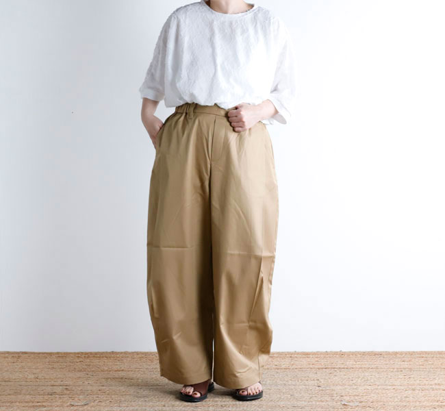 Rakuten - mizuiro ind ミズイロインド 2-260102 タックコクーンスラックス