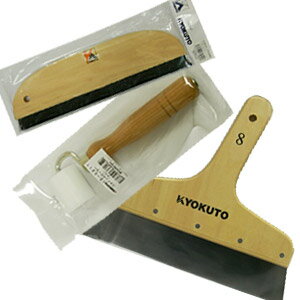 【壁紙クロス 施工用品】施工基本3点セット（一行ブラシ / 地ベラ / ジョイントローラー）壁紙 張り替..