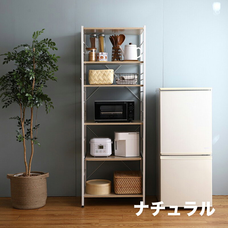 クーポン祭り開催中！商品名 CAMM 食器棚 幅 60cm【2台セット】ダイニングボードカラー ホワイト ナチュラル ブラウン 3色対応サイズ 幅60cm 奥行45cm 高さ170cmカウンター レンジ台 組立品 キッチン収納 キッチンボード 間仕切りカウンター roomnext-10004895 Room next サンプル画像2