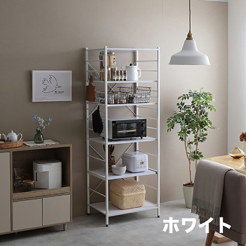 クーポン祭り開催中！商品名 CAMM 食器棚 幅 60cm【2台セット】ダイニングボードカラー ホワイト ナチュラル ブラウン 3色対応サイズ 幅60cm 奥行45cm 高さ170cmカウンター レンジ台 組立品 キッチン収納 キッチンボード 間仕切りカウンター roomnext-10004895 Room next サンプル画像3