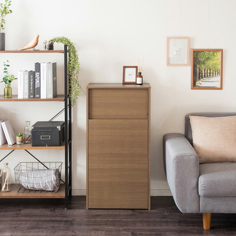 HLS-DB ゴミ箱 ダストボックス ごみ箱 【2台セット】カラー:ブラウン×ブラック/ブラウン/ナチュラルサイズ:幅45×奥行き29.5×高さ90cm主素材:合成樹脂化粧繊維板ゴミバコ ごみばこ スリム 店舗用ダストBOX フタ付き ウッド 木目 おしゃれ 大容量