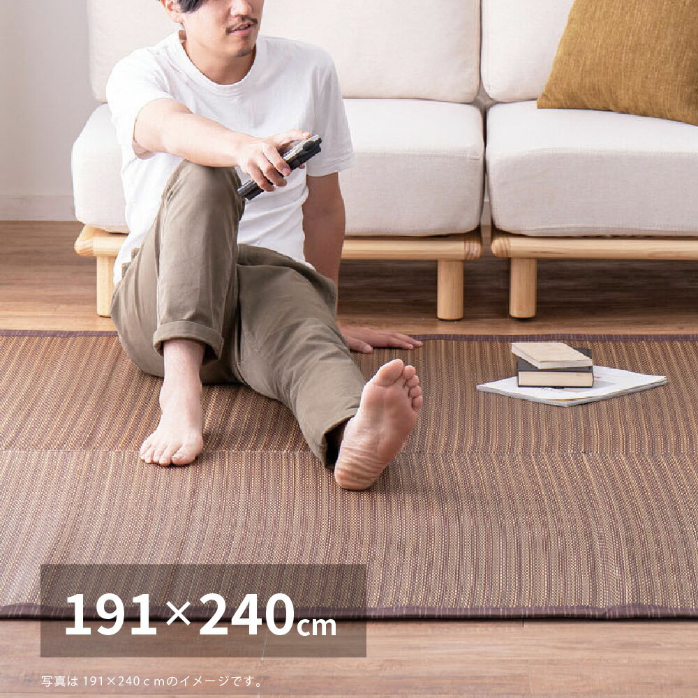 最大10,000円クーポンい草ラグ(裏貼り有り) NNP 約191×240cm MRFN