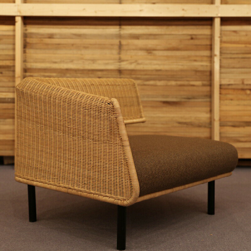 クーポン祭り開催中！商品名| KOOP クープ ソファ片肘 1Pシート タイプBカラー| ナチュラル×ブラウン色..