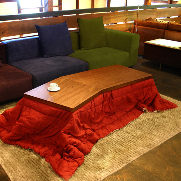・ヒーターなし 145 ・Living Kotatｓu Roji・北欧 ナチュラルミッドセンチュリー モダン デザイン・リビングテーブル こたつ センターテーブル・長方形 変形 天板 和モダン シンプル・座卓・長机・オールシーズン活躍！