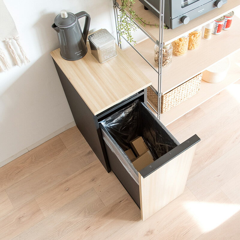 OTT-DB【1台単品】ゴミ箱 ダストボックス ごみ箱カラー:ホワイト/ブラウン/ナチュラルサイズ:幅30×奥行き45.5×高さ70cm主素材:合成樹脂化粧繊維板ゴミバコ ごみばこ スリム 店舗用ダストBOX ウッド 木目 おしゃれ 組立式 分別 オフィス [2]